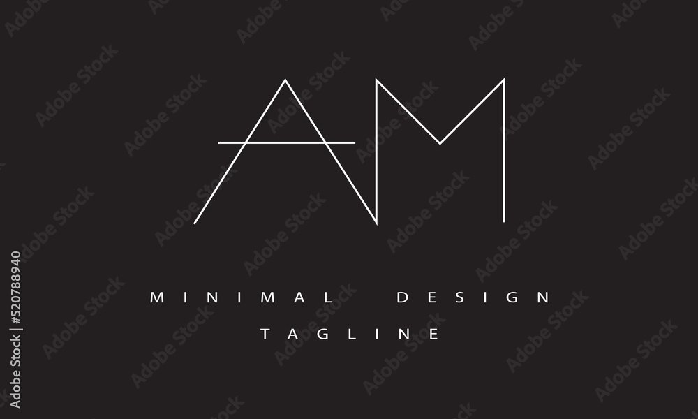 AM or MA Minimal Logo AM or MA Minimal Logo