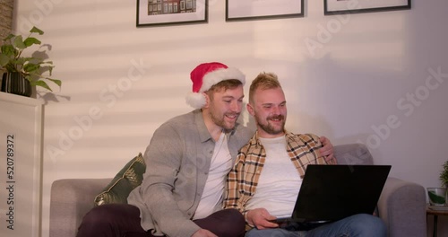 Video Calling with Friends at Christmas