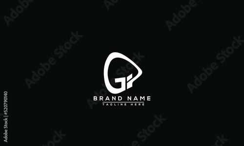 Logo design letter GP . Elegant modern. Vector template.