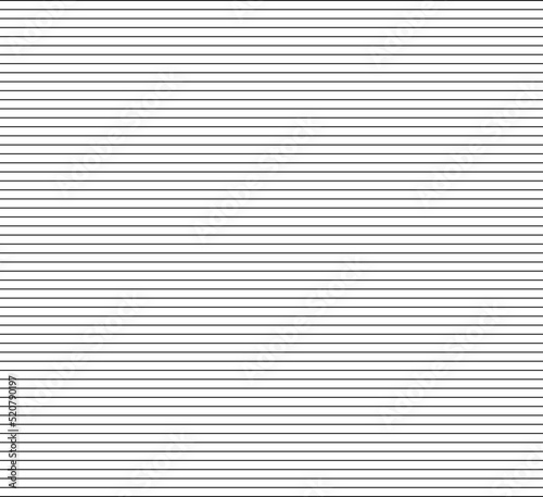 Horizontal lines pattern seamless black and white colors. Seamless horizontal pattern with thin parallel stripes.