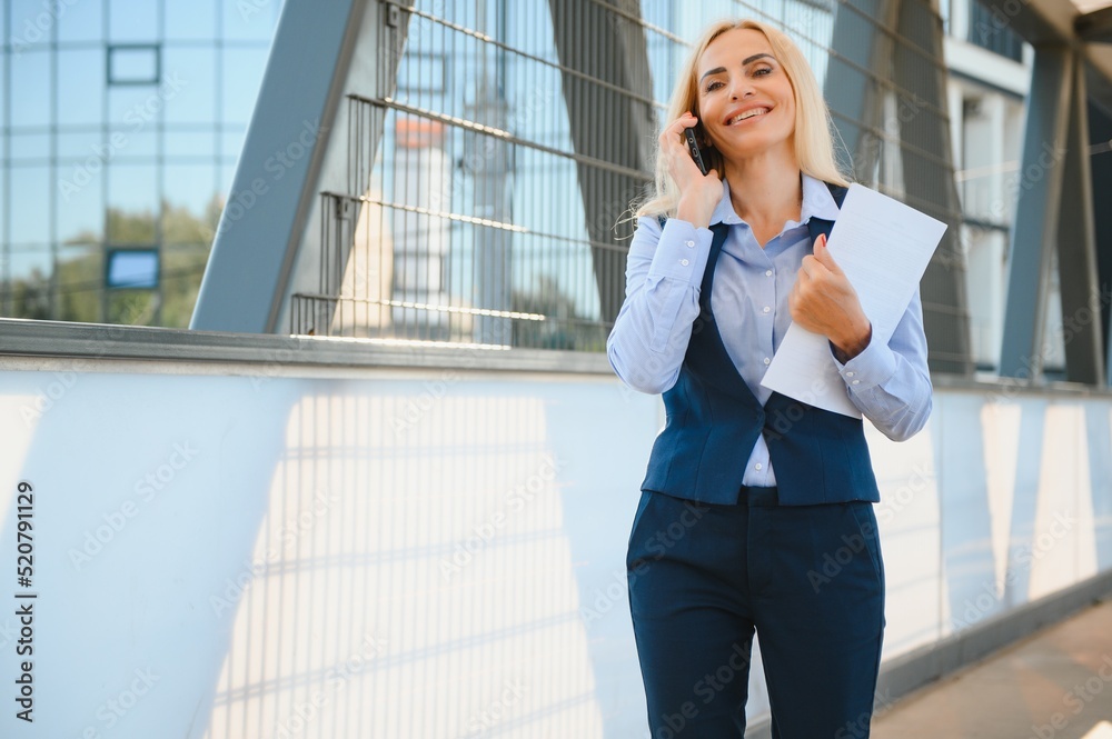 Business Women Style. Woman Going To Work. Portrait Of Beautiful Female In Stylish Office. Business Women Style. Woman Going To Work. Portrait Of Beautiful Female In Stylish Office.