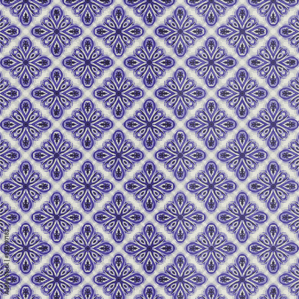 Seamless damask wallpaper pattern