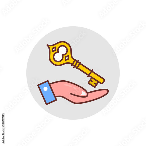 Key Solutions icon in vector. Logotype