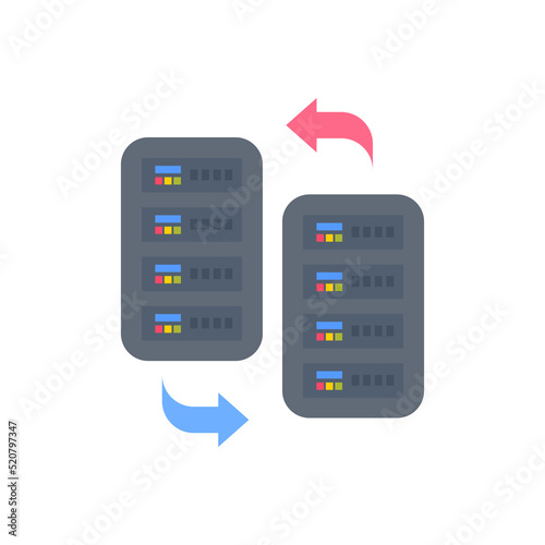 Database Replication icon in vector. Logotype