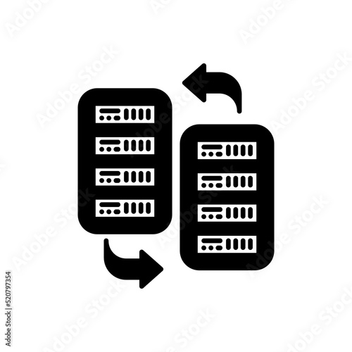 Database Replication icon in vector. Logotype