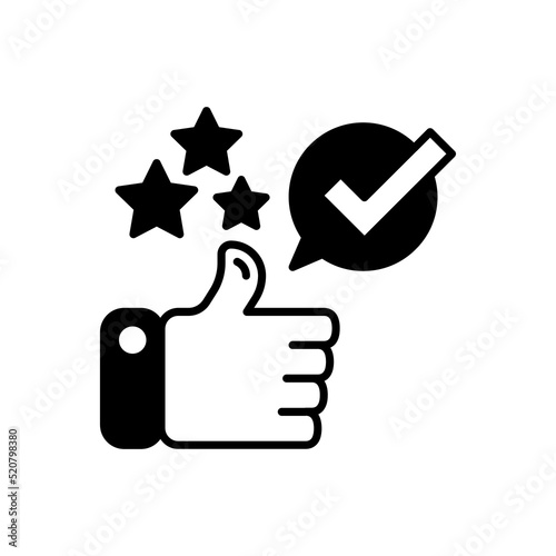 Recommendations icon in vector. Logotype