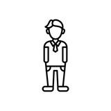 Employee icon in vector. Logotype