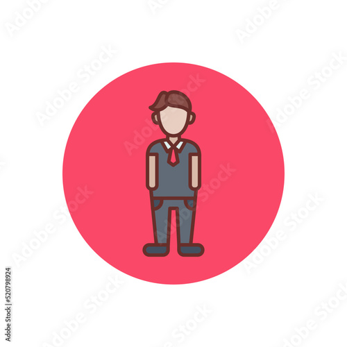 Employee icon in vector. Logotype photo