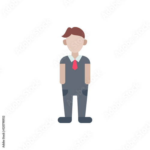 Employee icon in vector. Logotype photo