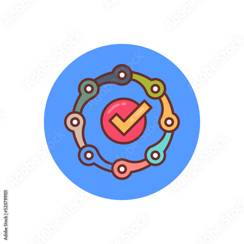 Affiliation icon in vector. Logotype