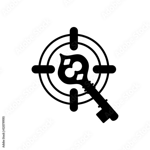 Success Key icon in vector. Logotype