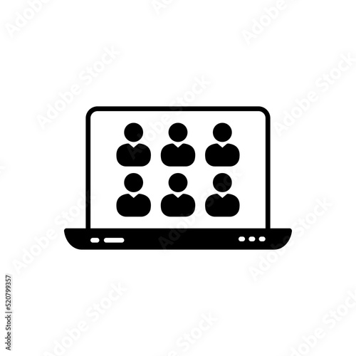 Video Conference icon in vector. Logotype