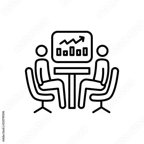 Business Analytics icon in vector. Logotype
