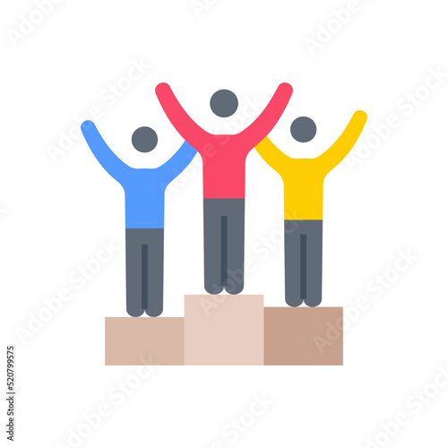 Business Winner icon in vector. Logotype