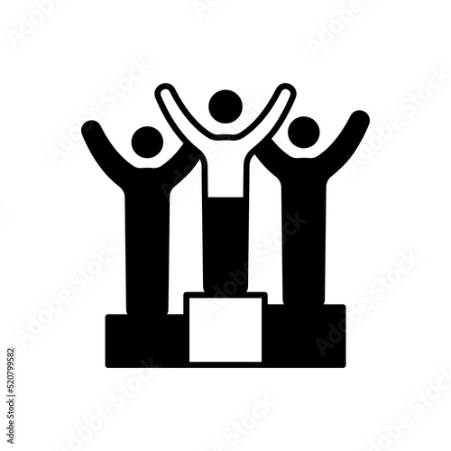 Business Winner icon in vector. Logotype