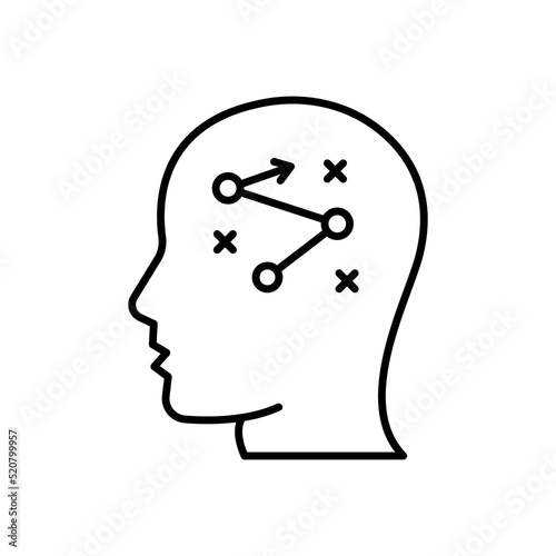 Strategic Thinking icon in vector. Logotype