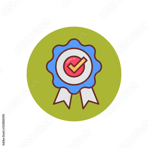 Verified icon in vector. Logotype