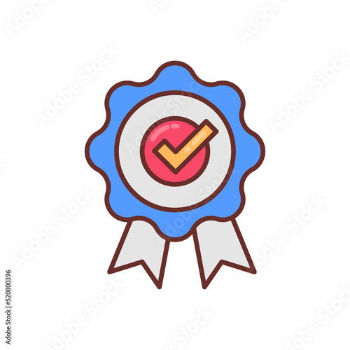 Verified icon in vector. Logotype