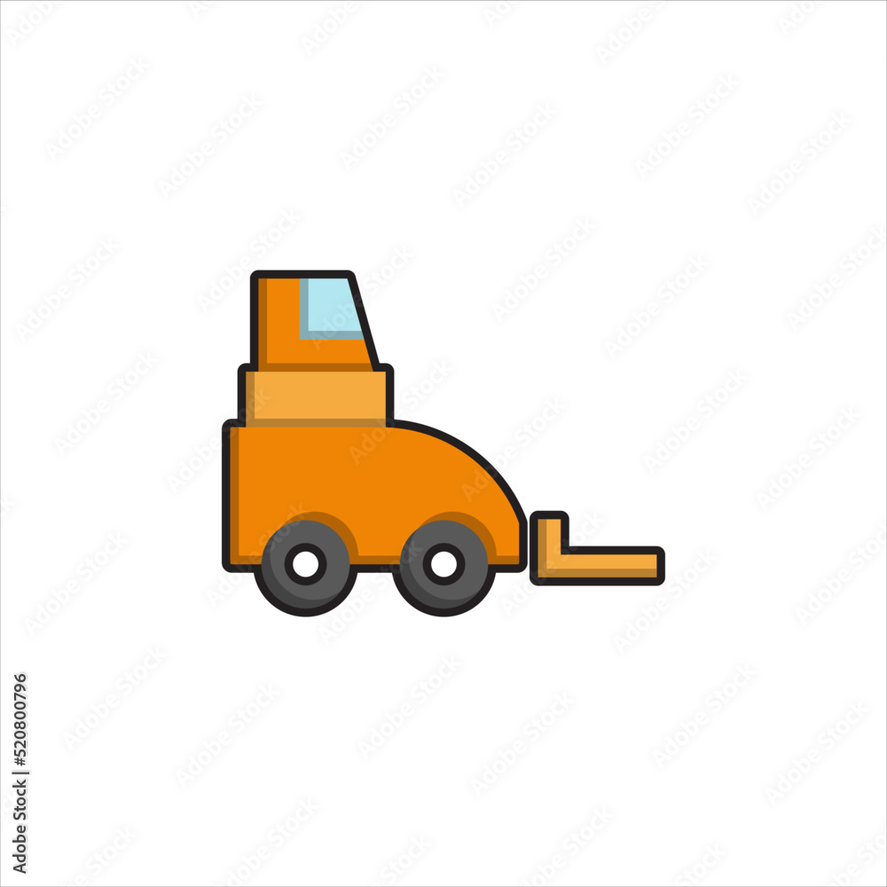 Naklejka premium forklift vector for website symbol icon presentation