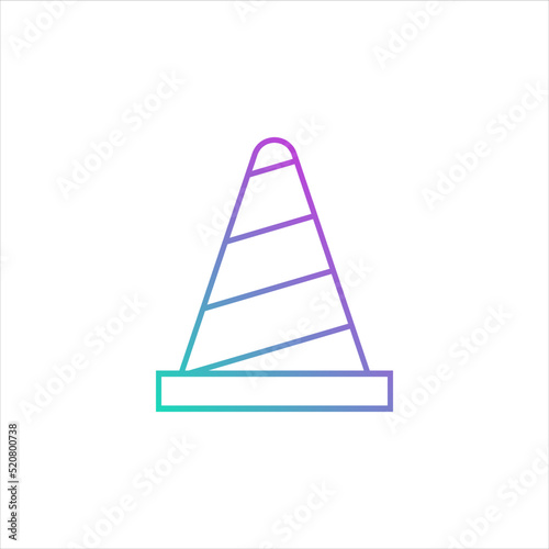 barricade cone vector for website symbol icon presentation