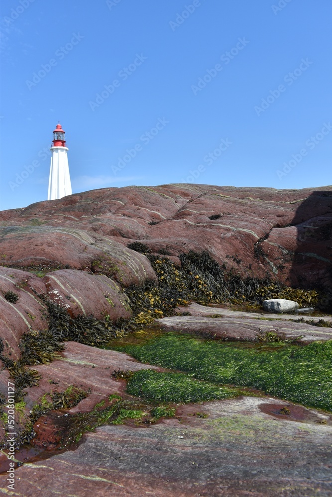 The Pointé-aux-Pères lighthouse, Rimouski, Québec, Canada