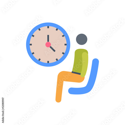 Waiting icon in vector. Logotype