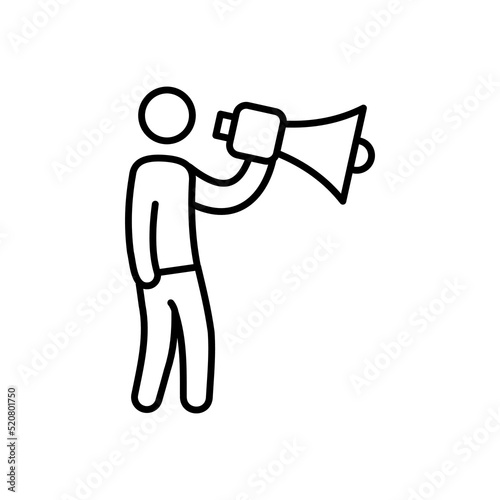 Announcement icon in vector. Logotype