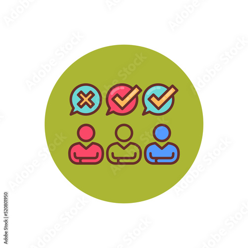 Recruitment icon in vector. Logotype
