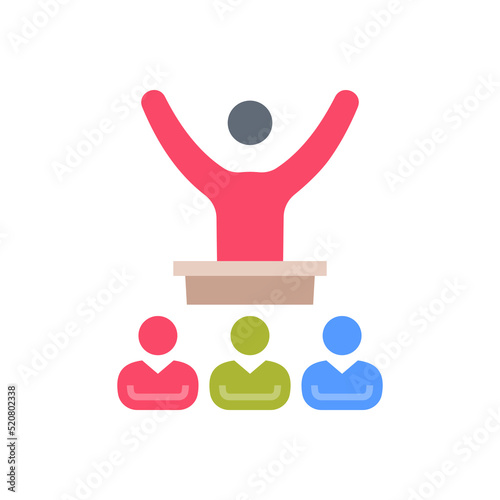 Lecture icon in vector. Logotype