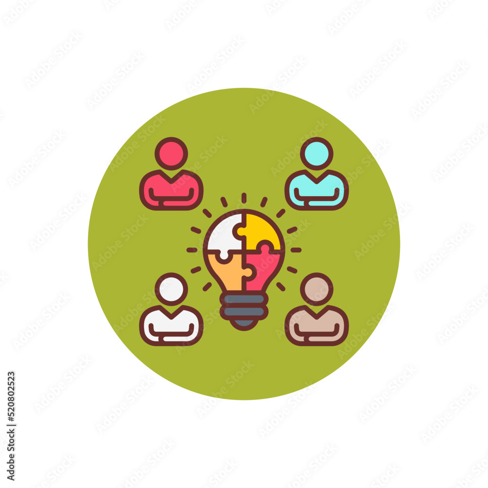 Fototapeta premium Problem Solving icon in vector. Logotype
