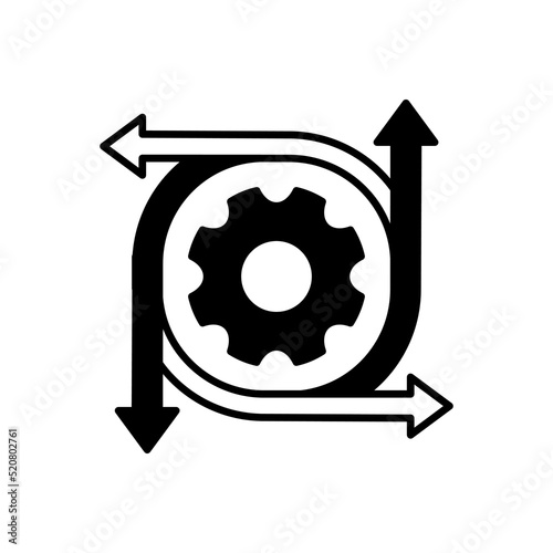 Project Revenue icon in vector. Logotype