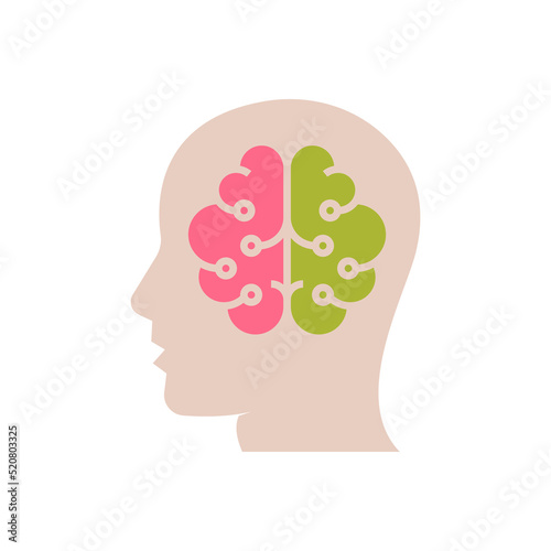 Intelligence icon in vector. Logotype
