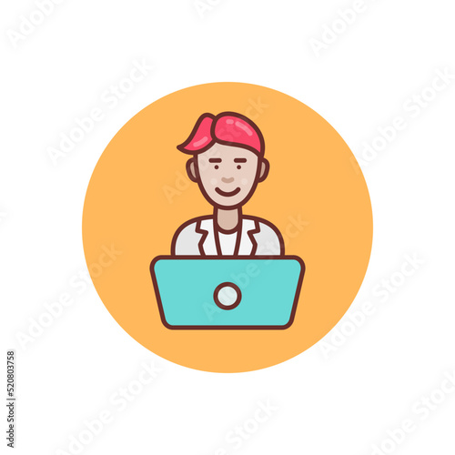 Working icon in vector. Logotype
