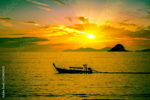 sunset on the beach