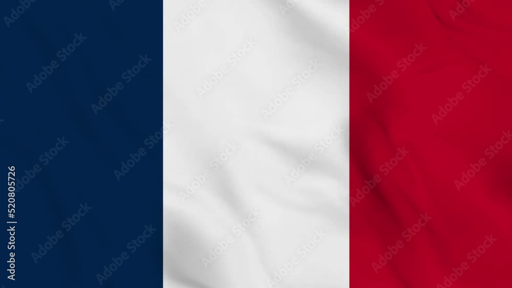 realistic French Republic waving flag. smooth 4k video seemless loop realistic French Republic waving flag. smooth 4k video seemless loop