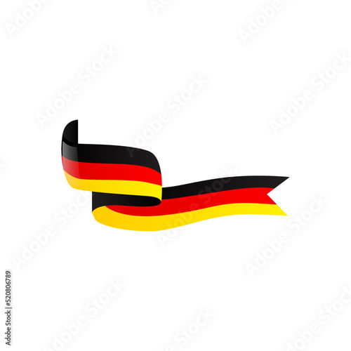 Wavy banner germany flag design