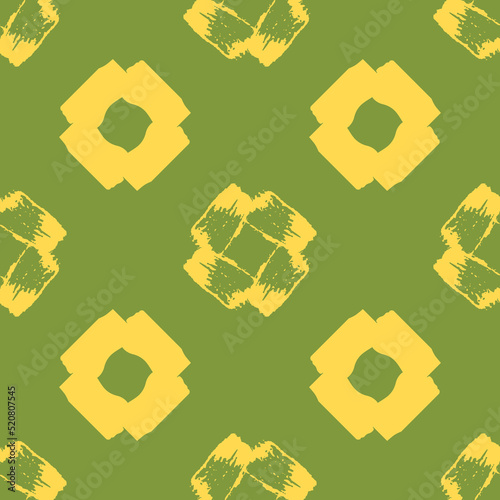 Seamless pattern with brush strokes elements Vector illustration