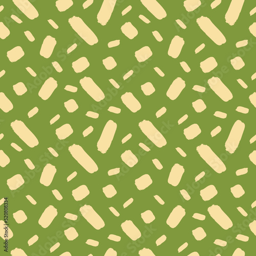 Seamless pattern with brush strokes elements Vector illustration