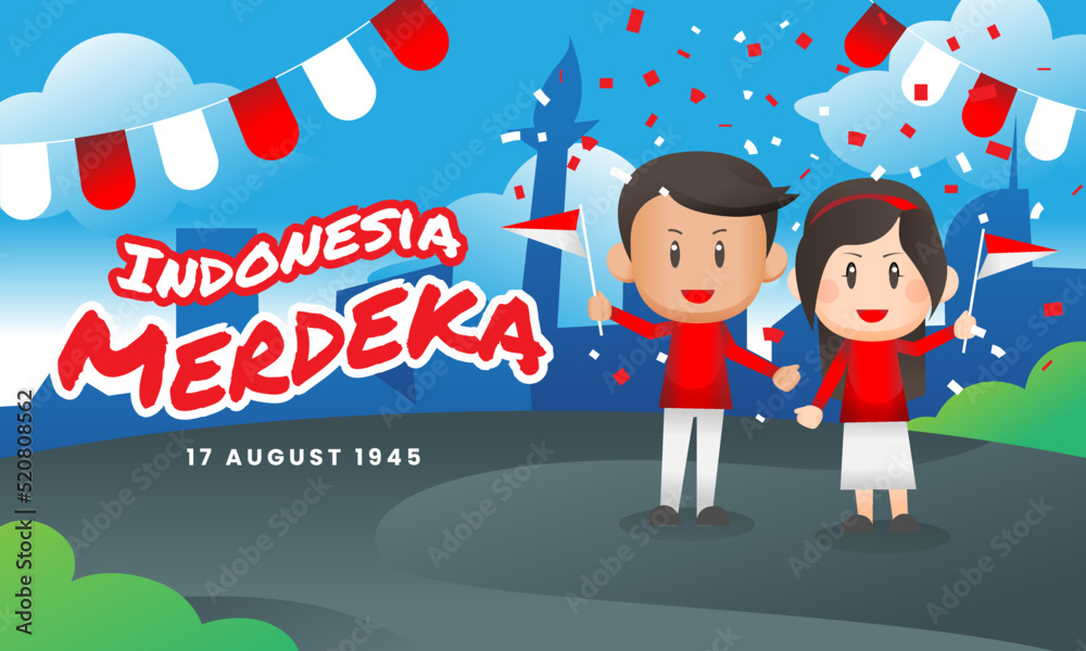 Fototapeta premium Independence Day Merdeka Celebrate