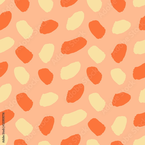 Seamless pattern with brush strokes elements Vector illustration