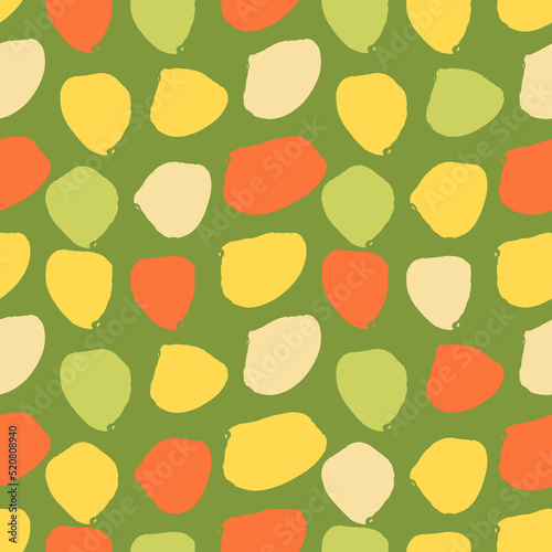 Seamless pattern with brush strokes elements Vector illustration