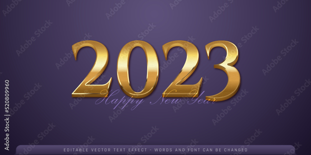 Happy new year 2023 with glass effect on blue background