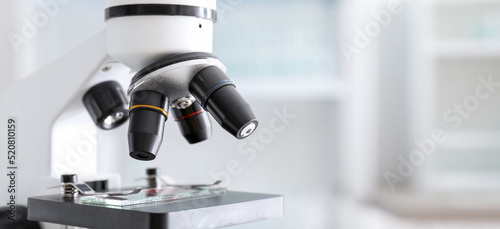 Modern microscope in scient...