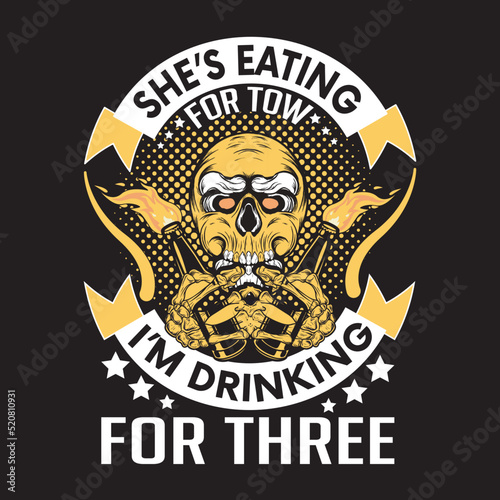 Drinking funny T-shirt Design 