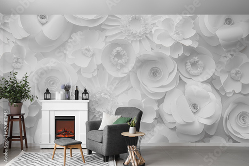 Interior of light living ro...