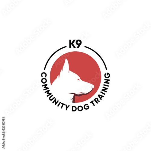 K9 dog training logo design