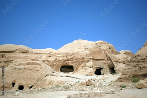 Ancient homes at Petra Jordan