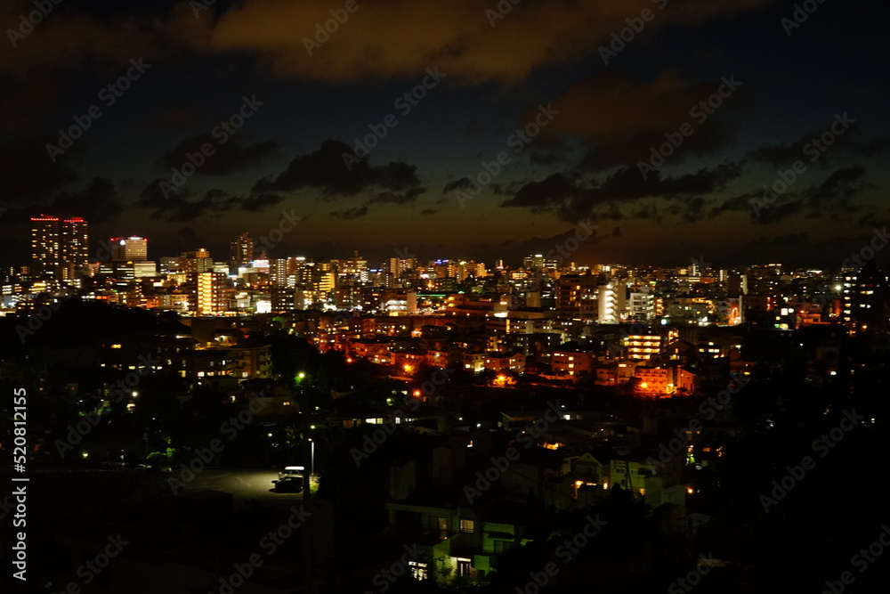  City scape of Naha Okinawa, japan - 日本 沖縄 那覇の街並み 夜景