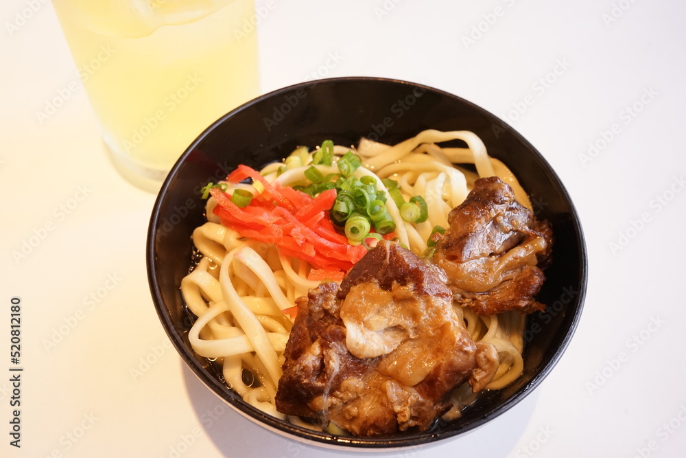 Okinawa Soba or Soki Soba with Tender Pork Rib - 沖縄そば ソーキそば Okinawa Soba or Soki Soba with Tender Pork Rib - 沖縄そば ソーキそば