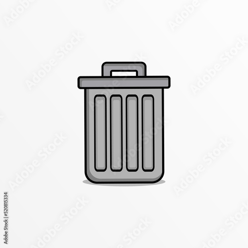 Illustration vector graphic of recycle bin.
